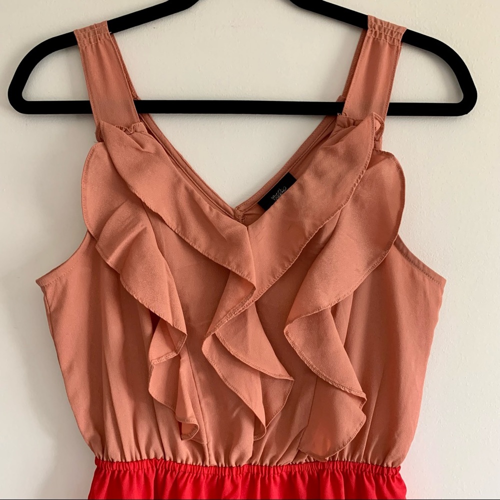 Mossimo Two-Tone Ruffle Dress - Picture 2 of 6